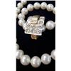 Image 3 : Vintage 14K Gold 2-ctw Diamond Pearl Strand Enhancer