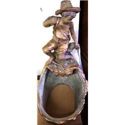Fine Gilt Gold Sculpture c1885 by Fredrich Goldschneider Master of Vienna 24"X16"X13" Inches