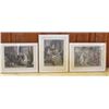 Image 1 : Vintage Set(3)Framed Hamlet Print Shakespeare