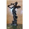 Image 2 : Bronze Sculpture Angel Holding Bird on Branch 14"