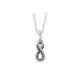 WG BLACK / WHITE DIAMOND PENDANT (#7783D-BLK)