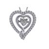 Image 1 : SS DIAMOND HEART PENDANT (#8281D)