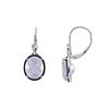 Image 1 : SS RAINBOW QUARTZ / BLACK SPINEL LEVERBK EARRINGS (#7780MUL)
