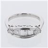 Image 1 : Channel-Set Diamond Ring  In 18K White Gold | 266127