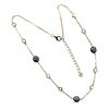 Image 1 : Black CZ Ball Necklace