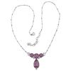 Image 1 : SS COATED FIESTA FOX QUARTZ NECKLACE (#9601FFOX)