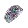 Image 1 : SS LDN BLUE TOPAZ / AMY / RHOD / TANZ / IOL RING - Size 7 (#10384MUL3)