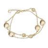 Image 1 : Gold Tone Brass 2 Row Bracelet