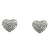 Image 1 : Sterling Silver Micro Pave CZ Heart Earrings