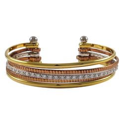 5 Row Tri-Color Bangle