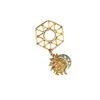 Image 1 : GOLD WHEEL / SANDBLAST DIA DANGLE (#47SANPLAIND)
