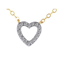 PG DIAMOND HEART NECKLACE (#1059SPD)