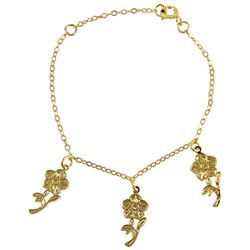 Gold Filled Flower Bracelet