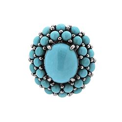 SS TURQUOISE RING - Size 7 (#9922TQ)