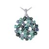 Image 1 : SS SWISS / LONDON BLUE TOPAZ / TANZANITE / IOLITE PENDANT (#10386MUL1)
