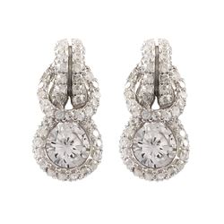 Sterling Silver CZ Earring