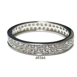 Sterling Silver-White Cz Ring