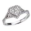 Image 1 : 14K White Gold Diamond Clustaire Ring