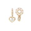 Image 1 : DIAMOND WHEEL / PEARL HEART DANGLE (#237PRL)