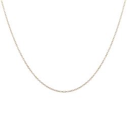 Rose Tone Sterling Silver Chain 16