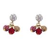 Image 1 : GF 6M And Three 4M Crystal Ball Earrings