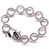 Image 1 : Sterling Silver-CZ Circle Bracelet