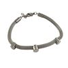 Image 1 : Silver Mesh Bracelet With 3 Round Circles Of Crystals