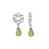 Image 1 : SILVER DIAMOND WHEEL W/ PERIDOT BRIO DANGLE (#240P)
