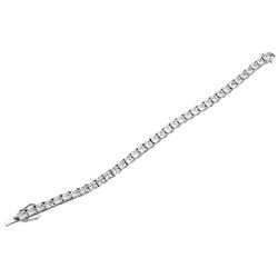 SILVER CUBIC ZIRCONIA BRACELET - Size 7.25 (#3912CZ-AAAA)