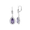 Image 1 : SS AMETHYST LEVERBACK EARRINGS (#8943SPA)