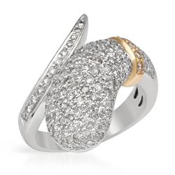 Pave-Set Snake Diamond Ring  In 14K Two-Tone Gold | 289248