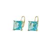 Image 1 : Sterling Silver CZ Lever Back Earrings