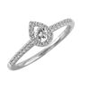 Image 1 : SS DIAMOND RING - Size 7 (#10350D)