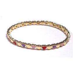 40Mm GD Enamel Heart Bangle