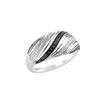 Image 1 : WG BLACK / WHITE DIAMOND RING - Size 7 (#8962D-BLK)