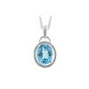 Image 1 : SS 12/10 OV SWISS BLUE TOPAZ PENDANT (#9209SW)