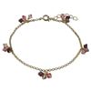 Image 1 : Amy Combination 4Mm Swarovski Beads On Gold Plated Brass Chain Bracelet, 5" 1"
