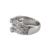 Image 1 : Sterling Silver-CZ RING 3 Row