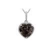 Image 1 : SILVER HS SMOKEY QUARTZ / DIAMOND PENDANT (#6978SQ)