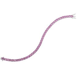 SS CREATED-PINK SAPPHIRE BRACELET (#4234CR-PS)