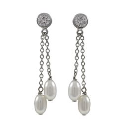 Sterling Silver Pearl Post Earring