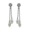 Image 1 : Sterling Silver Pearl Post Earring