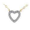 Image 1 : DIAMOND HEART NECKLACE (#1059SPD)