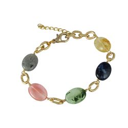 Brass Semi Precious Stone Bracelet