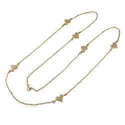 GOLD MATT LONG SHINY HEART