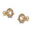 Image 1 : Genuine 0.46CTW Semi-Mount Earring 14K Rose Gold