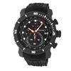 Roberto Bianci Men's Sports Chronograph Black Plated Watch With Black Face And Rubber Band-5507