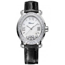 Chopard  Happy Sport Oval 7 Floating Diamonds  Women Watch