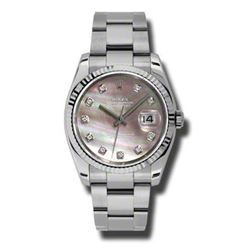 Rolex  Datejust 36 Steel &Amp; White Gold  Women Watch