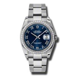Rolex  Datejust 36 White Gold &Amp; Diamonds  Women Watch